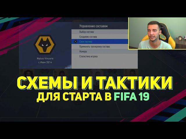 СХЕМЫ И ТАКТИКИ ДЛЯ СТАРТА В FIFA 19