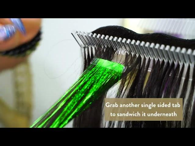 How to Install Hair Tinsel with Single-Sided Tape: The Easy Way!