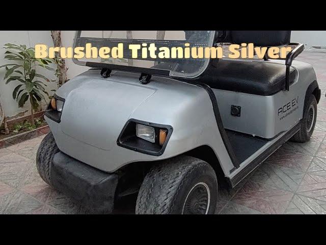 Electric Golf Cart - Brushed Titanium Silver