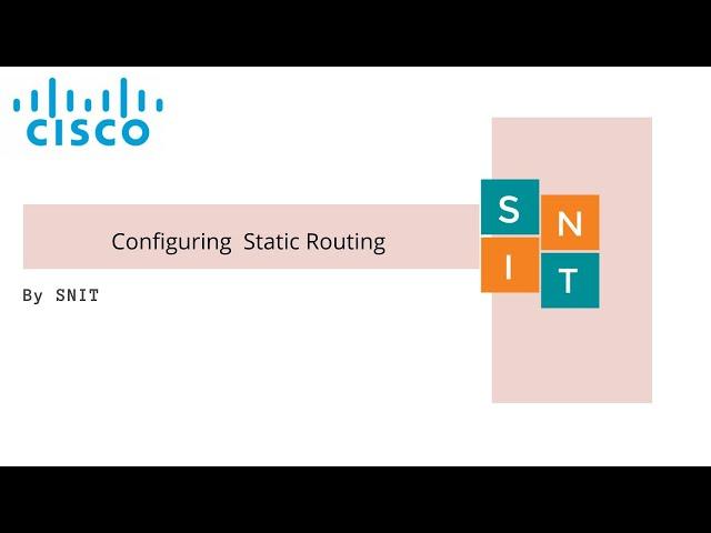 How to configure static routing between 2 routers | Static router configuration | CCNA