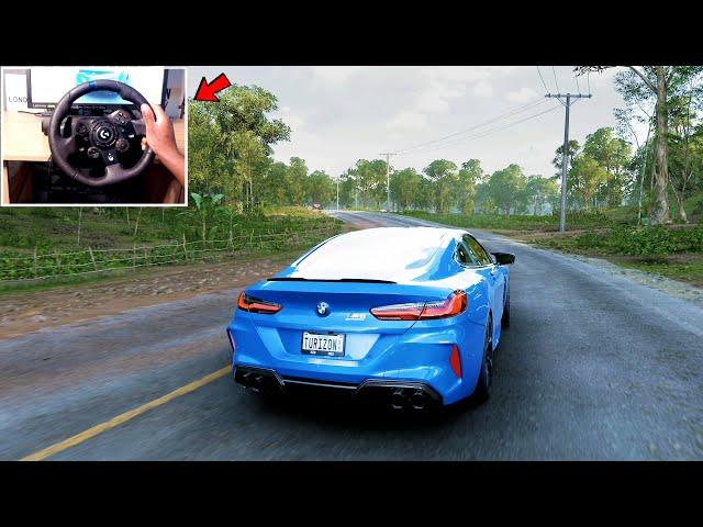 BMW M8 Competition - Forza Horizon 5 | Steering Wheel Gameplay