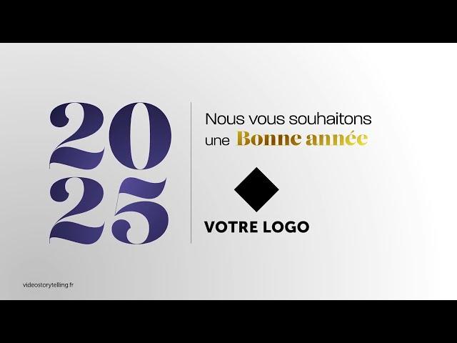 Cybercarte voeux professionnels 2025 (FX153) - Vidéostorytelling by Néologis