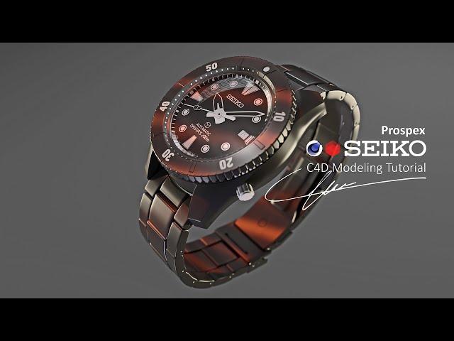 3D Modeling a Seiko Prospex Watch in Cinema 4D