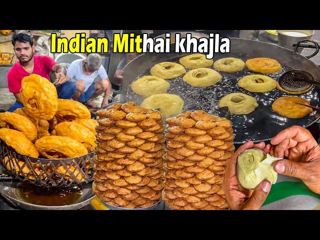 India Ki Sabse Purani Mithai KHAJLA (BULK MAKING) || DELHI JAMA MASJAID || khajla recipe ||