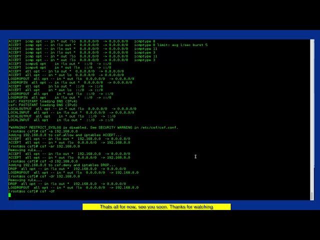 How to Install and Configure CSF (Config Server Firewall) on CentOS 7