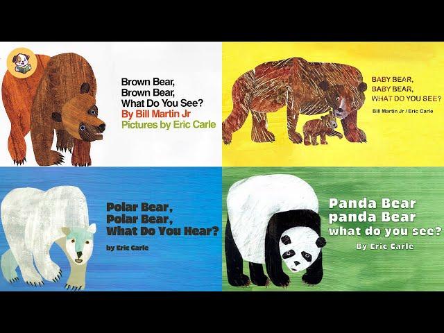 Brown Bear, Polar Bear, Panda Bear and Baby Bear, What Do You See/Hear? | Animated Read aloud Books