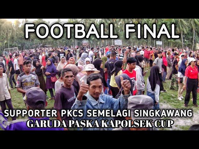 Supporter PKCS Semelagi football final tarkam Kalimantan Barat Garuda Paska Kapolsek Cup 2024