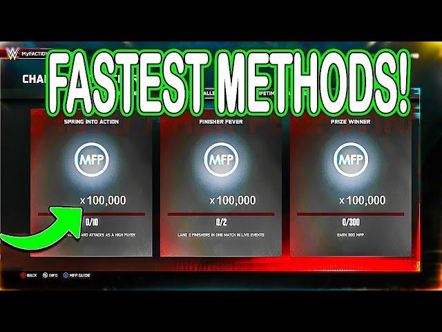 How To Get MFP & TOKENS FAST In WWE2K25 My Faction