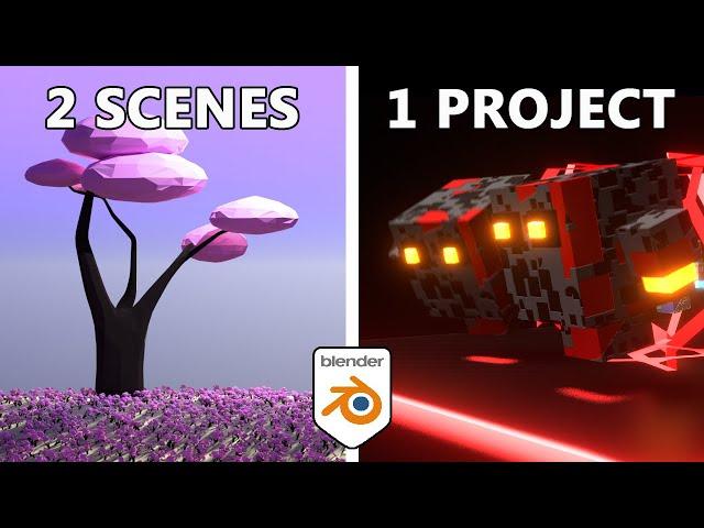 Multiple Scenes in 1 File Blender Tutorial