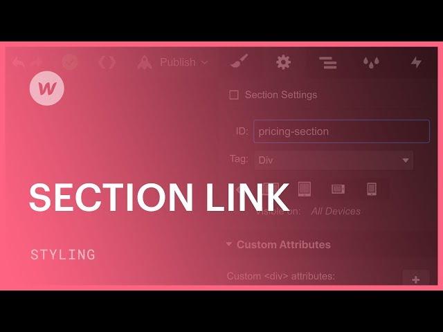 Using anchor links to go directly to a section — Webflow tutorial