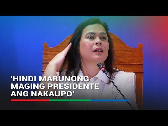 1 out of 10: Sara Duterte rates Bongbong Marcos presidency