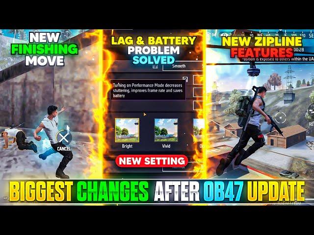 OB47 UPDATE FREE FIRE l FREE FIRE NEW UPDATE l FREE FIRE OB47 UPDATE CHANGES | FF OB47 UPDATE