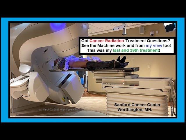 See how the Cancer Radiation Machine worked on my final, 39th Prostate treatment and what I saw.