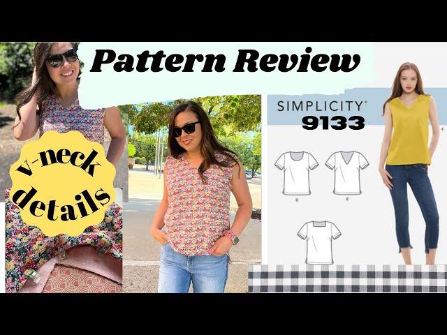 SIMPLICITY PATTERN REVIEW 9133, SEWING CLOTHES FOR SUMMER WITH WOVEN FABRICS