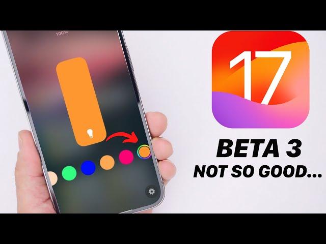 iOS 17 Beta 3 - Bad News!