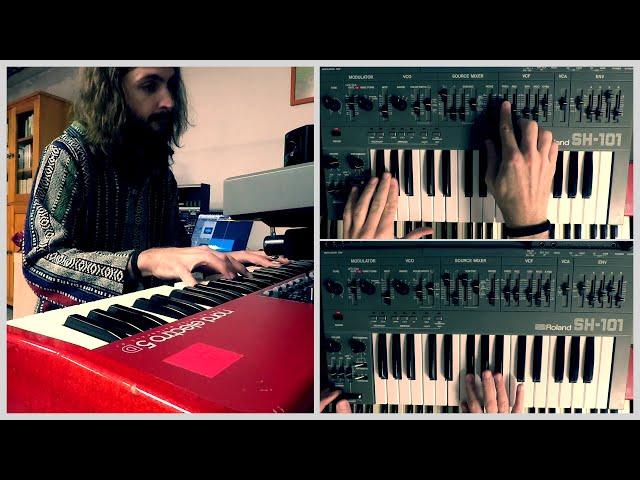 Roland sh-101 meets Nord Electro 5D (Wurlitzer sound)