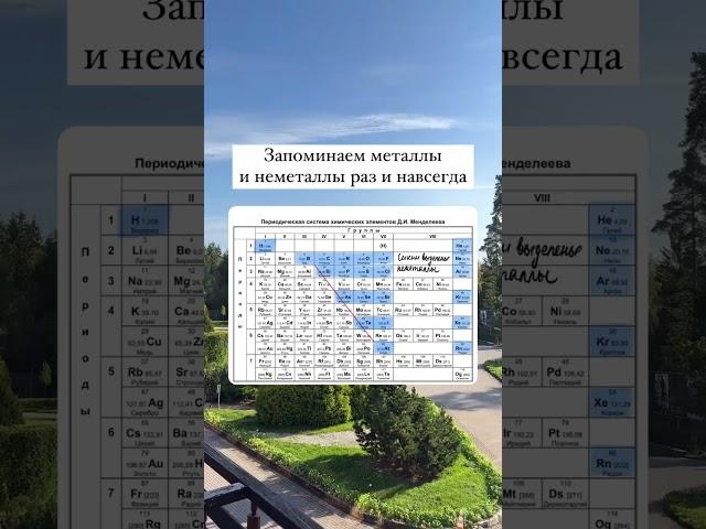 Металлы и неметаллы на ЕГЭ и ОГЭ по химии  #химияегэ #химияогэ