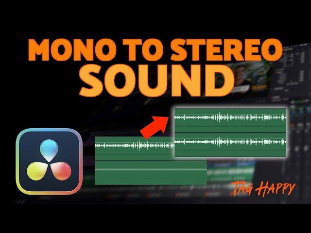 DaVinci Resolve - Mono to Stereo Sound