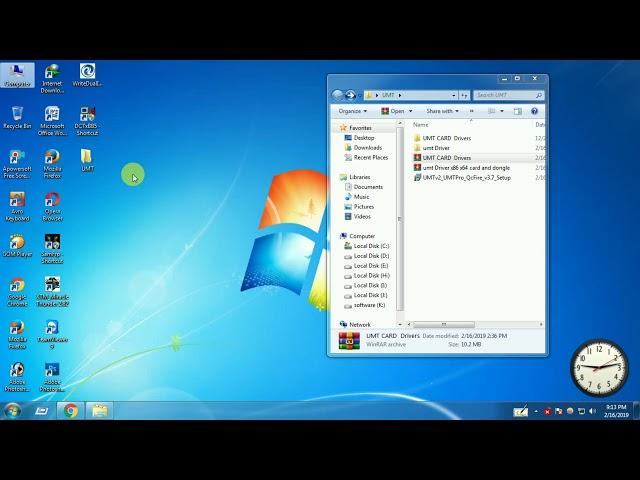 installing UMT dongle and UMT Smart card driver