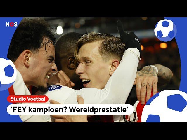 ‘Wereldprestatie als Feyenoord kampioen wordt’  | Studio Voetbal | NOS Sport