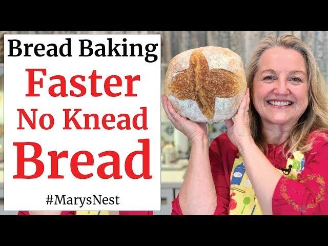 Faster No Knead Bread - Beginner Crusty Artisan Bread Recipe