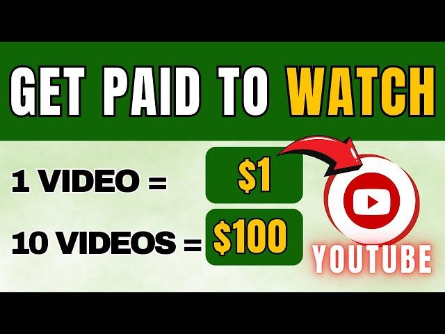 Get Paid +$100 To Watch YouTube Videos- Make Money Online Watching Videos