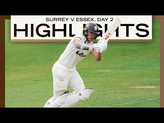 HIGHLIGHTS: Surrey's clash vs Essex finely poised after intriguing day two | County Championship