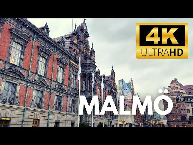 Walking Tour - Malmö 【4K】Experience Sweden