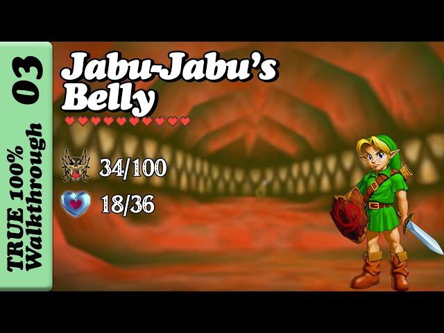 Jabu Jabu's Belly EVERYTHING Before & Through | TRUE 100% Walkthrough | Zelda Ocarina of Time