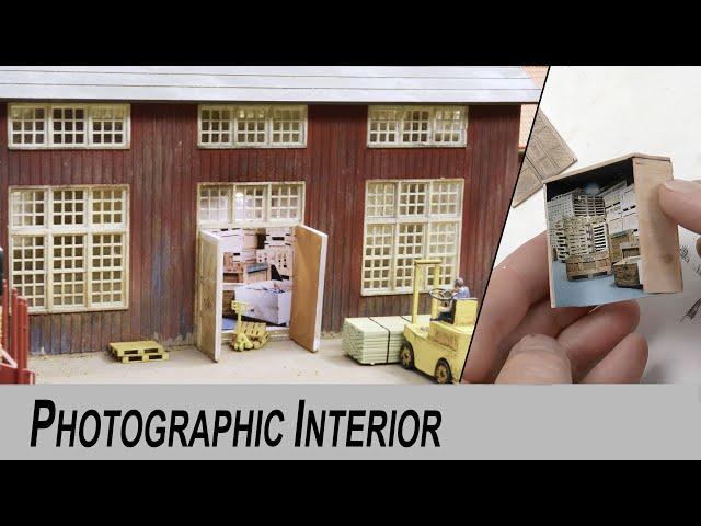 How to make photo realistic interior for diorama and Model railroad