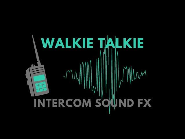 WALKIE TALKIE Sound FX / Interference Glitch Noise (NO Copyright)