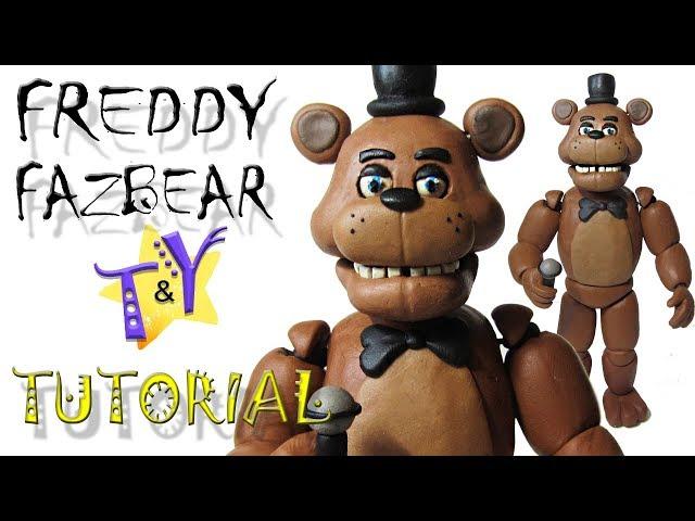 Как слепить Фредди Фазбера ФНАФ из пластилина Туториал Freddy Fazbear from clay Tutorial