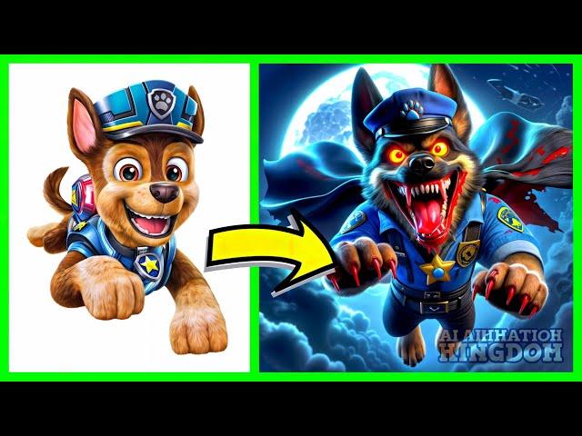 Paw Patrol's Spooky Halloween Transformations | Ai Animation Kingdom2