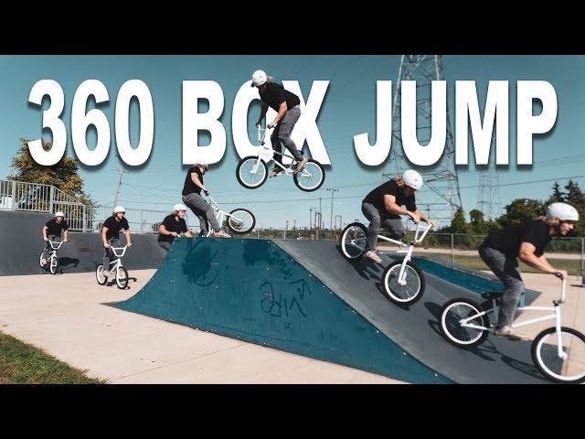 HOW TO 360 A BOX JUMP BMX !!! Over the whole ramp, easiest way!