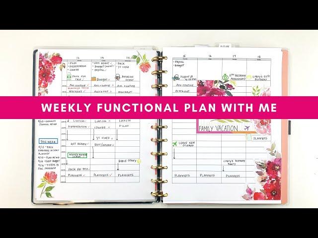 Weekly Functional Plan with Me