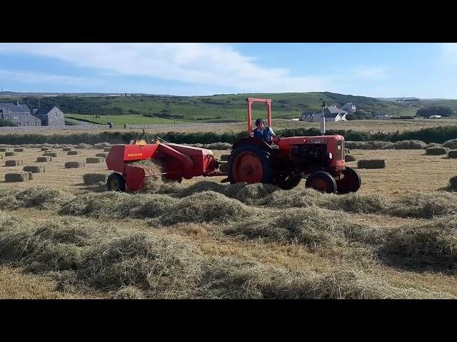 Hay making in Doolin Co.Clare 2022. Nuffield & Welger Ap45.