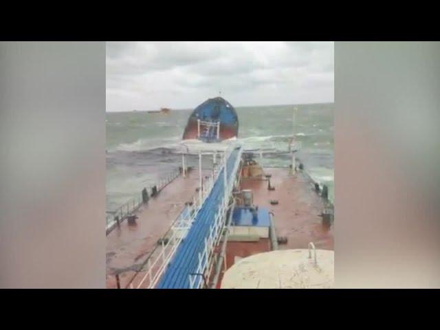 Oil coats Russia's Black Sea coast as three ships suffer storm damage | REUTERS