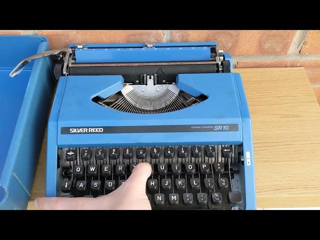 Silver Reed SR10 typewriter ebay listing video