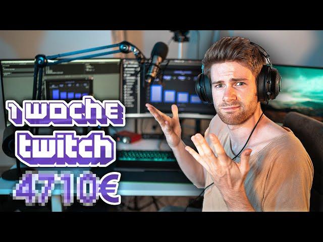 1 Woche Vollzeit-STREAMER und __€ verdient | Selbstexperiment