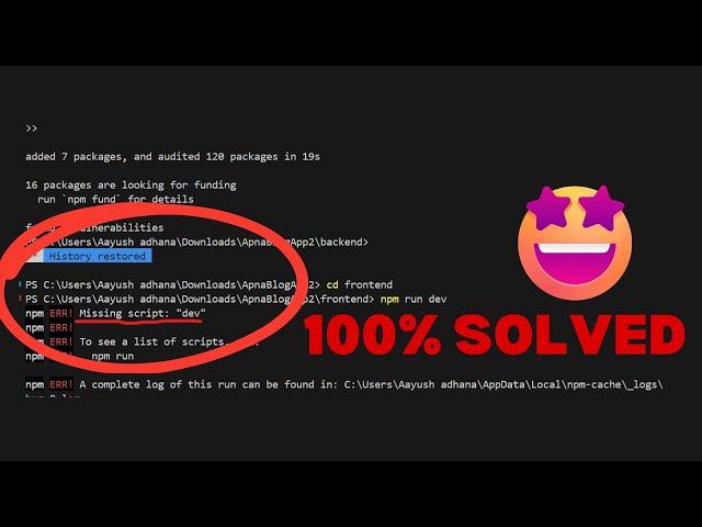 how to fix error in npm start in React.js|npm run dev error| how to fix npm error in React.js