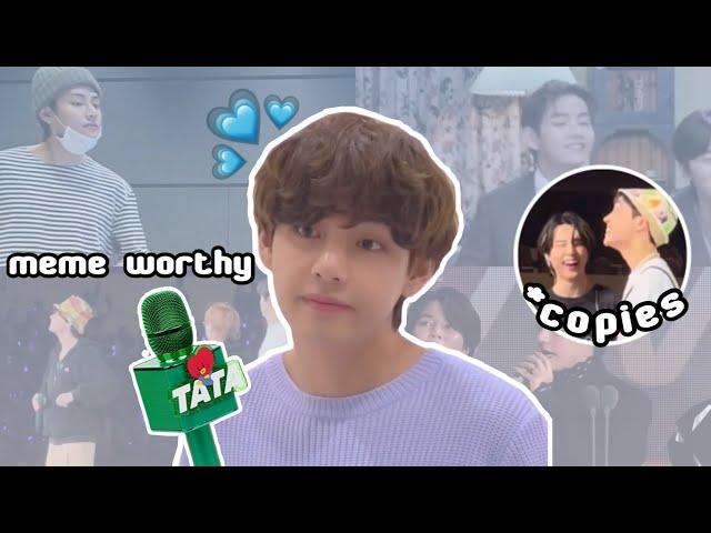 everyone's gangsta until Taehyung does his "tata mic face"