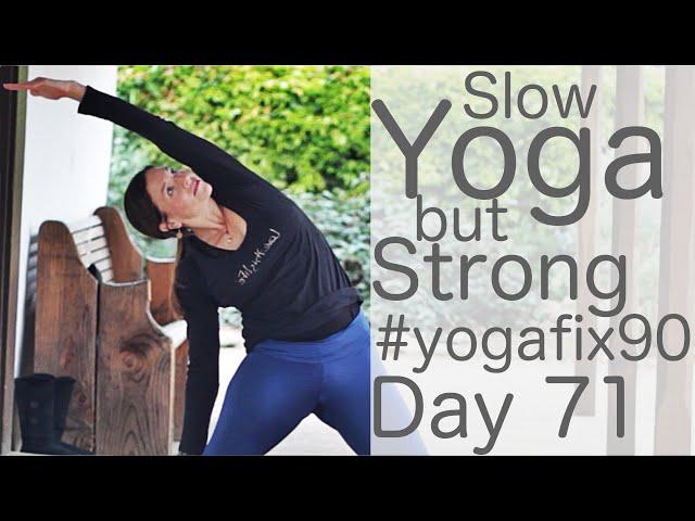 30 Minute Glowing Yoga Body Workout (Strong Vinyasa Flow) Day 71 Yoga Fix 90