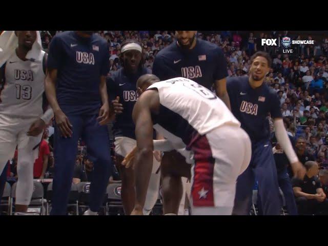 LeBron James has entire USA bench in shock after turning into his prime 