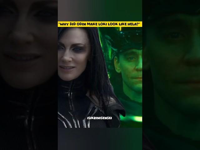 "Did Odin Make Loki Look Like Hela? | Thor: Ragnarok Hidden Theory".  #shorts #mcu #shortvideo