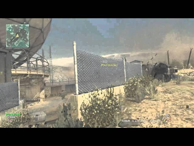 MW3 Quick Scope Throwing Knife Trickshot!