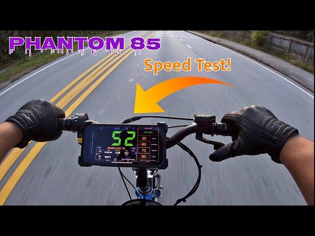 Phantom 85 Motorized Bike - Hits [52MPH +] & Could've Gone Much Faster!