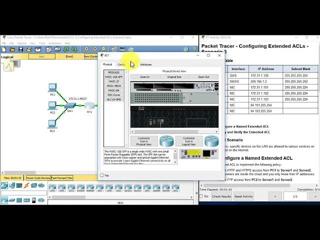 9.3.2.12 Configuring Extended ACLs Scenario 3