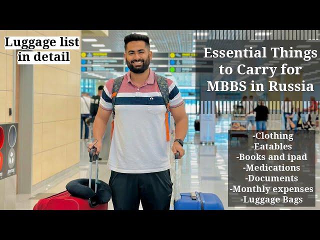 Things to pack while going to Russia for MBBS | MBBS Abroad | Medical University | Luggage Packing