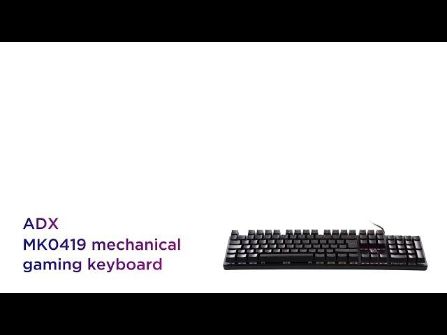 ADX MK0419 Mechanical Gaming Keyboard | Product Overview | Currys PC World