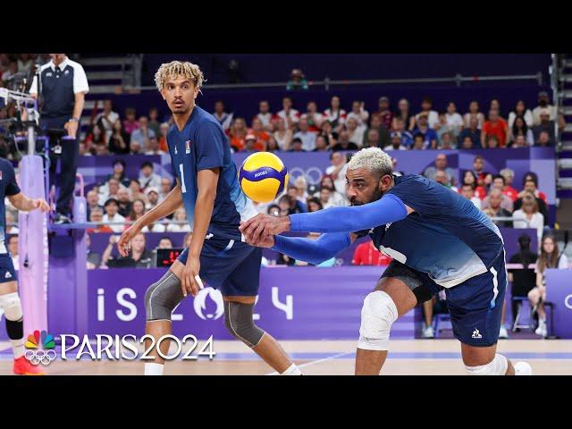 France DEVASTATES Germany with reverse sweep to keep volleyball title hopes alive | Paris Olympics